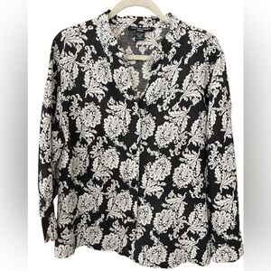 St Tropez West 100% linen blouse/jacket 1x